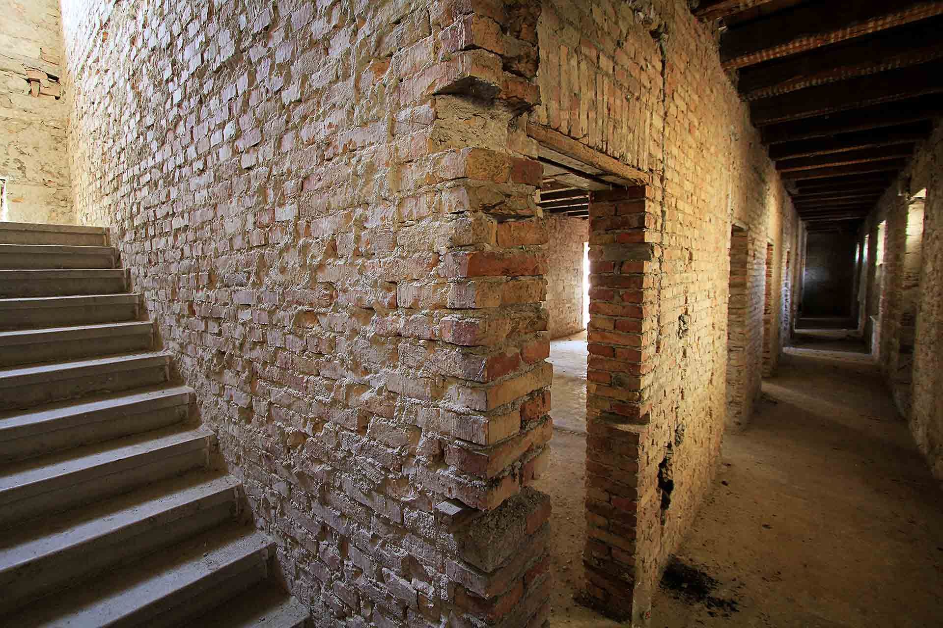 Comprehensive cleaning gradually revealed the building's structure for the first time since its construction in 1863.