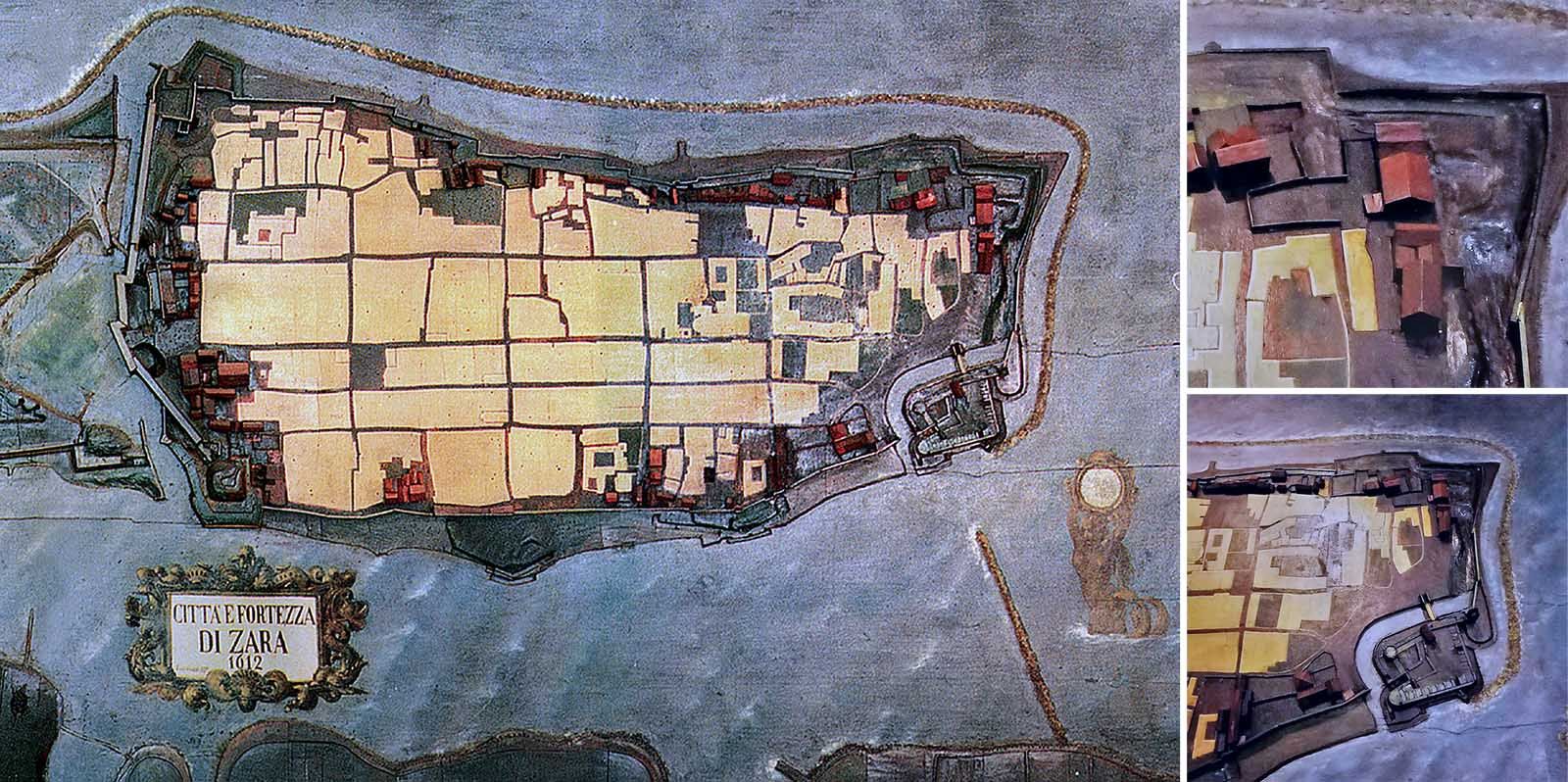 Antique model of Zadar 1612